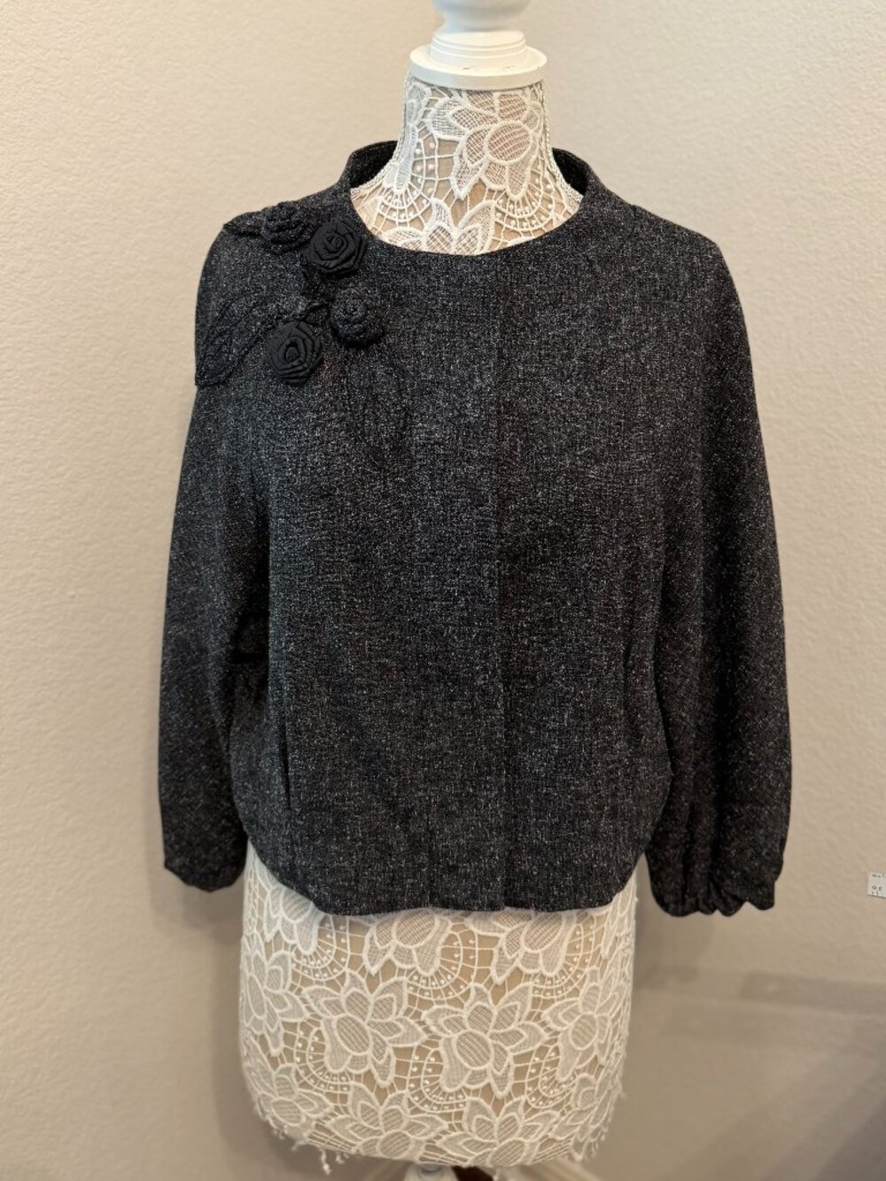 ELLE Women’s Textured Blazer- Size L